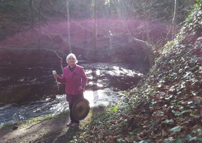 Sound healing in Natural Forest